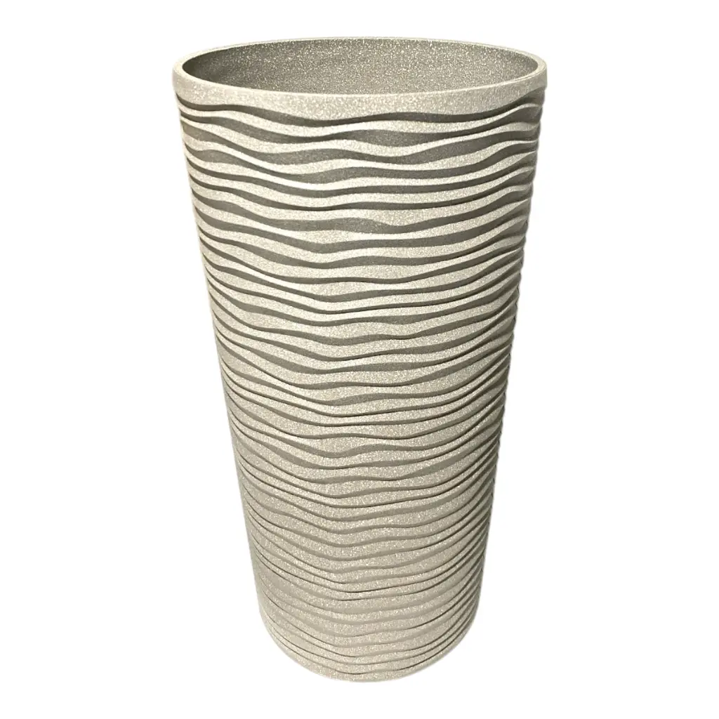 MACETA PVC GRIS MARMOLEADA 22X42CM