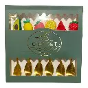 SET DE 6 CUCHARITAS DORADAS/FRUTAS 