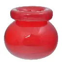 FLORERO DE VIDRIO ROJO REF:ES27873 8X7CM