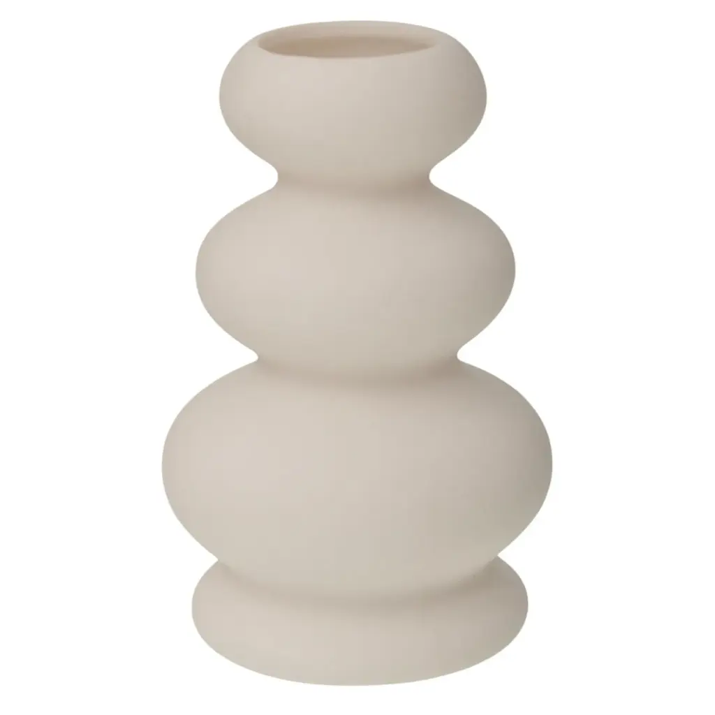 CANDELABRO DE CERAMICA BEIGE SURT. FM0729/FYZT10 5.5X10CM