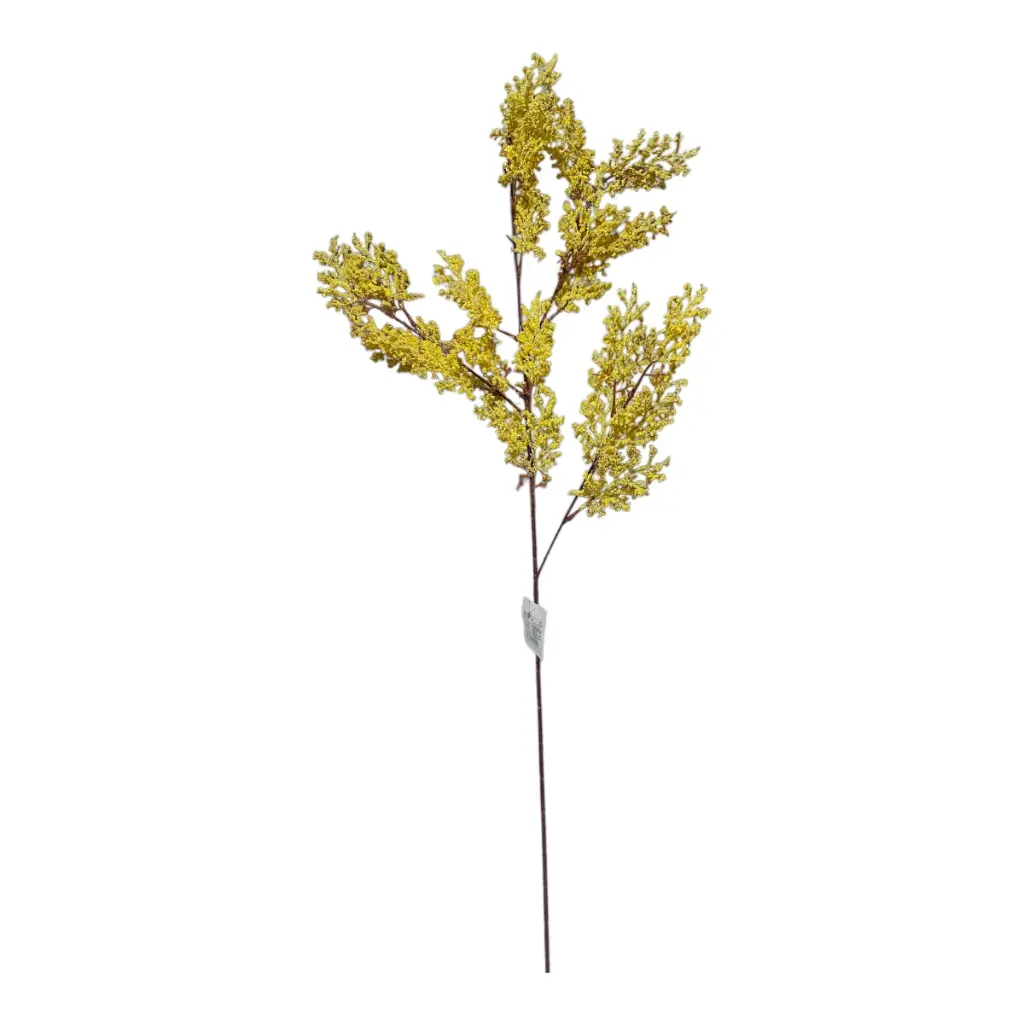 RAMA ARTF. FLOR ASTILBVE AMARILLA 95CM   