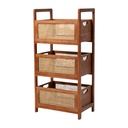 ESTANTE TEJIDO DE MADERA 3 PISOS PT151-012 39X26X82CM