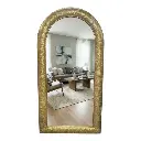 ESPEJO METALICO DORADO DE PARED O PISO CON ATRIL 81X157CM