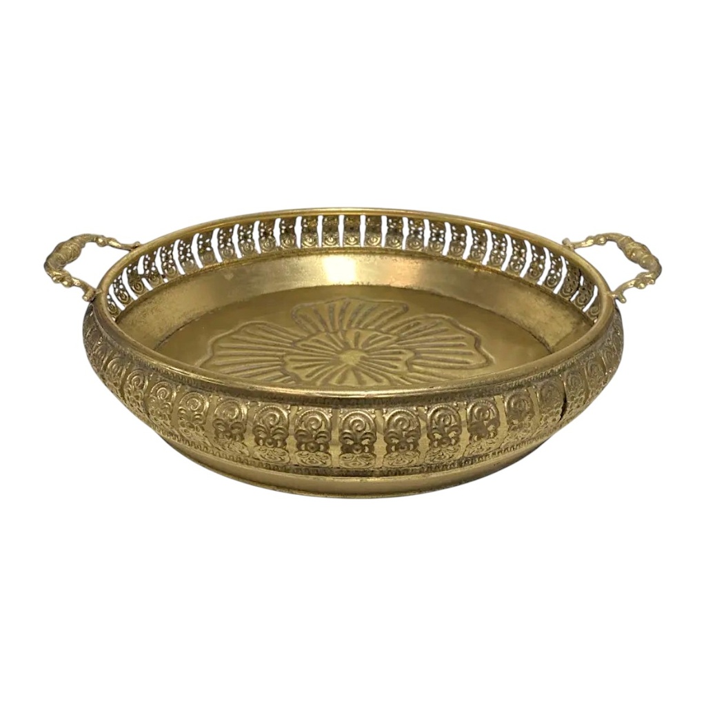 BANDEJA PREMIUM DORADA 37X10CM 