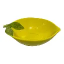 POZUELO FORMA DE LIMON DE CERAMICA 18X12.8X5CM 