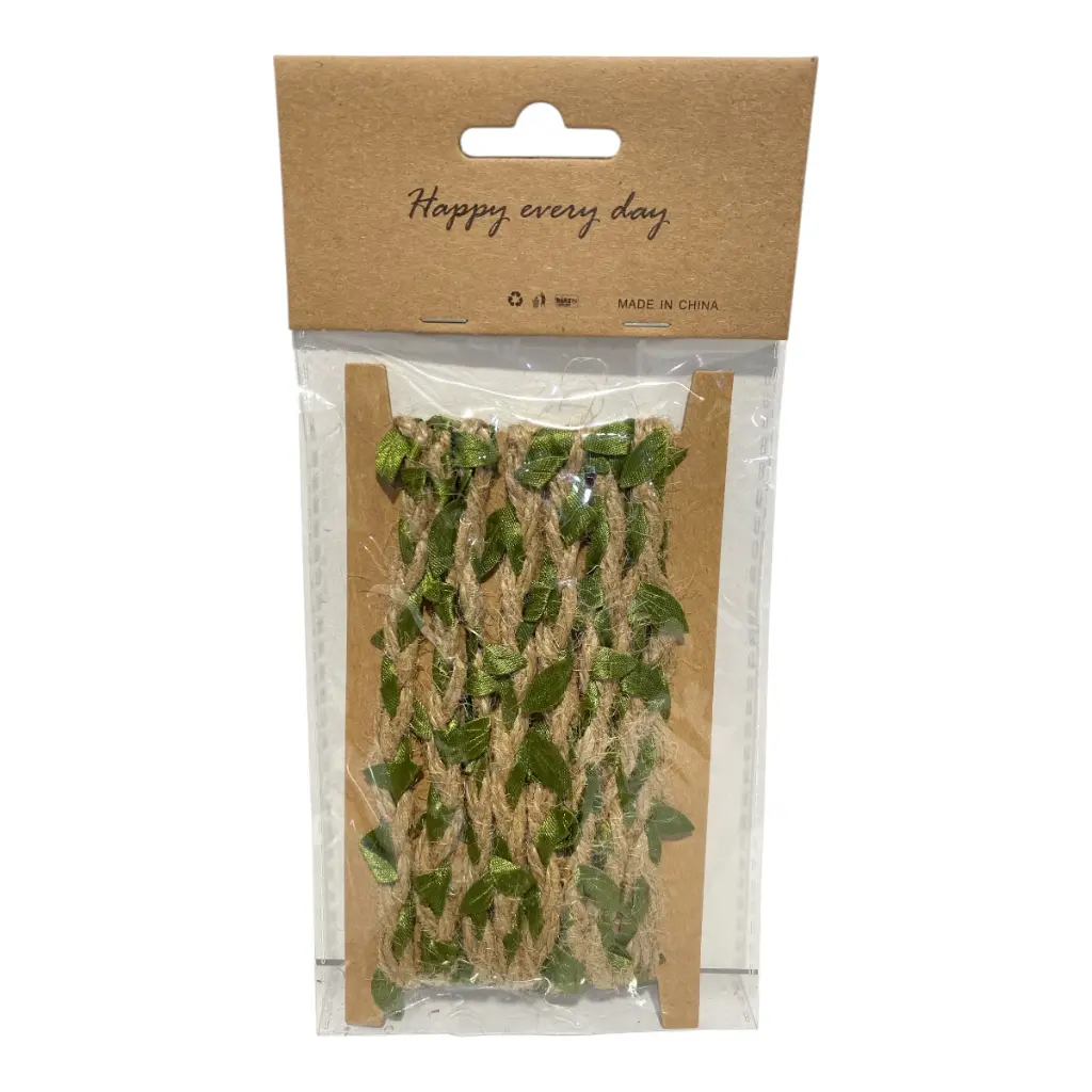 CORDON TRENZADO YUTE HOJAS REF:IC83354775