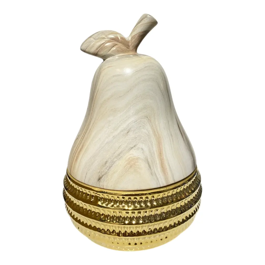URNA EN FORMA PERA DE PORCELANA 16X26CM