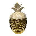 URNA EN FORMA PIÑA DE PORCELANA Ø15X26CM 
