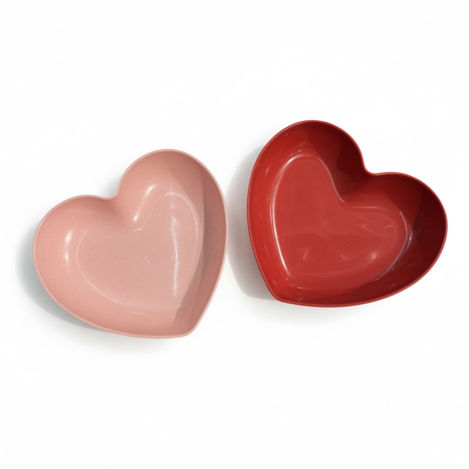 PLATO DE POSTRE EN FORMA DE CORAZON 15CM