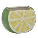 SERVILLETERO DE LIMON PORCELANA REF:NH21A2308G 12X8X8CM