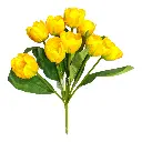 RAMO ARTF. TULIPAN AMARILLO 9 BOTNES  44CM 
