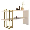 CONSOLA APARADOR JB 4034 LUXO OFF WHITE/DORADO REF:27685 136X43X81CM