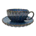 TAZA CON PLATO PORCELANA DOLOMITA SURT. REF:HM1479/TJL-25ST626229 15X5CM 10OZ.