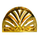 PORTA SERVILLETA DE METAL CROMADO DORADO 13X4X9CM