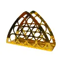PORTA SERVILLETA DE METAL CROMADO DORADO 13X4X9CM