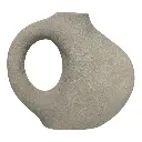 FLORERO CERAMICA GRIS 26X7X27CM 