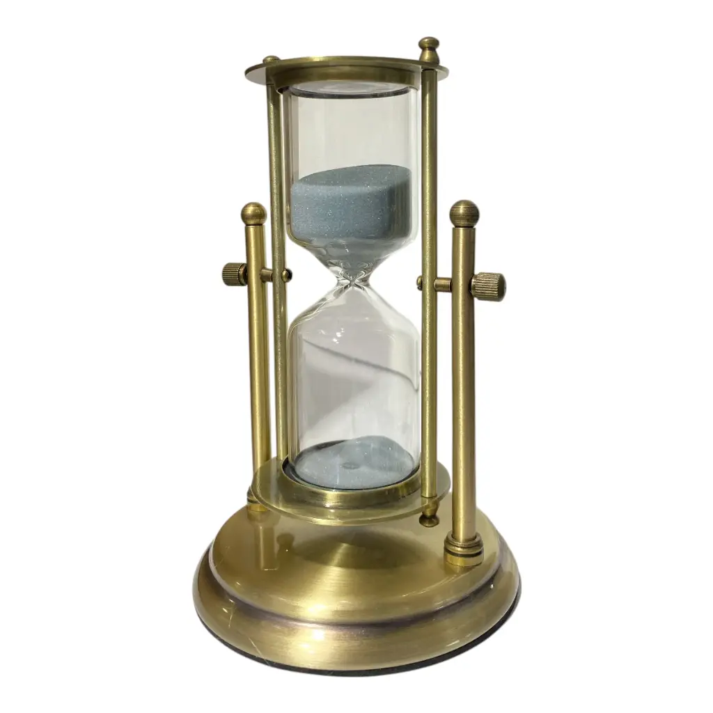 RELOJ DE ARENA METALICO/VIDRIO 11X19CM