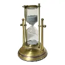 RELOJ DE ARENA METALICO/VIDRIO 11X19CM