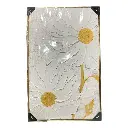 CUADRO TEX. MARGARITAS MARCO FILO DORADO 70X110CM