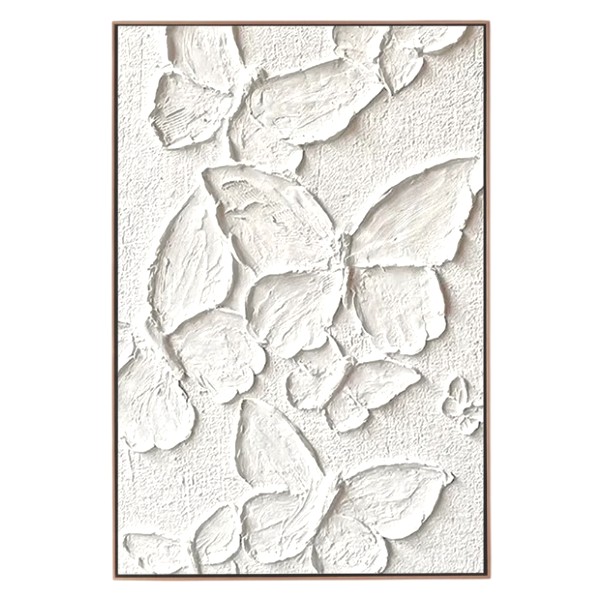 CUADRO TEX. MARIPOSAS MARCO FILO DORADO 70X110CM 