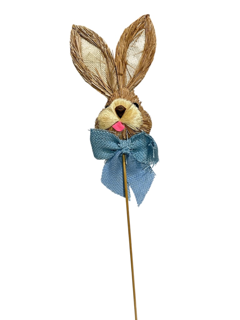 PINCHO CONEJO CORBATA CELESTE 46CM