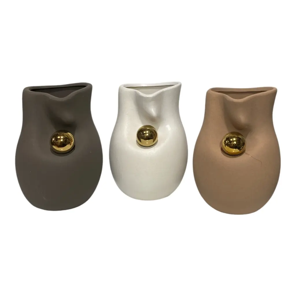 FLORERO COLORES SURTIDOS CERAMICA Ø14X20CM