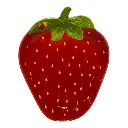 BANDEJA FRUTILLA DE PORCELANA 18X23X3CM