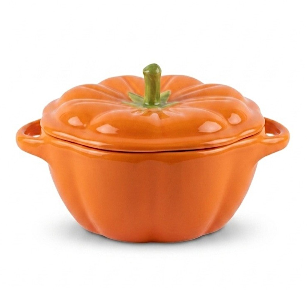 Olla de calabaza porcelana,16x13x10cm
