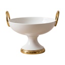 JARRON CENTRO DE MESA BLANCO PORCELANA Ø 25.5X23CM