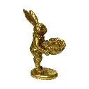 CONEJO CON CHAROL, POLIRESINA 8X8X15CM