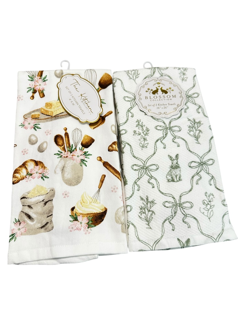SET DE 2 TOALLAS DE COCINA PASCUA (40X65CM)