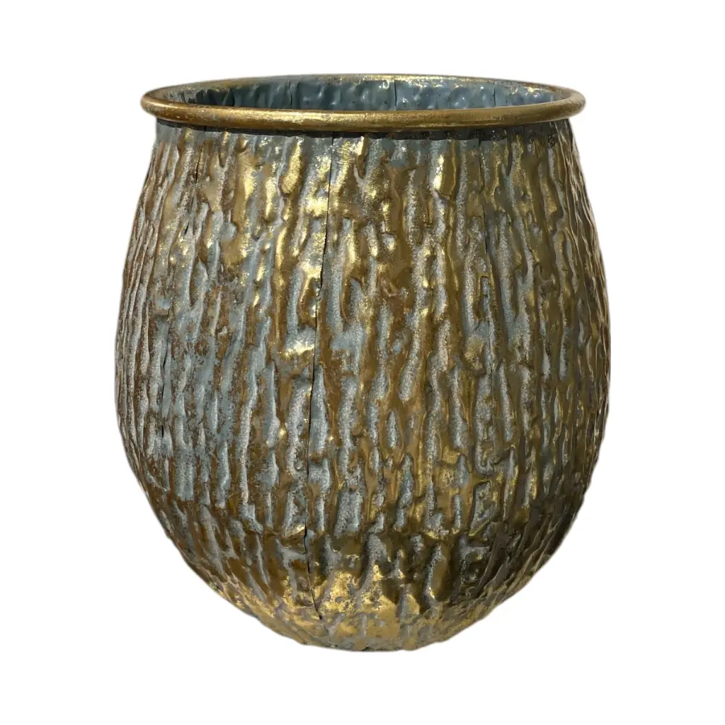 MACETA METALICA MEDIANA REF:ES28798/82076M 24X23CM