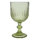 COPA DE VIDRIO VERDE SETX6PZ. REF:SAN5767 9X16CM 350ML