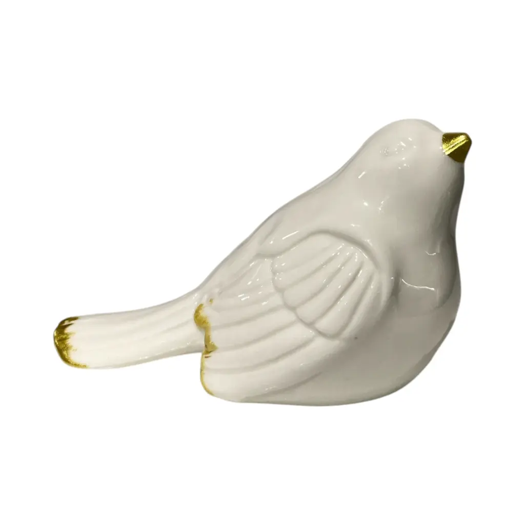 Paloma blanca de porcelana pulida, estilo Minimalista 13X7X8CM