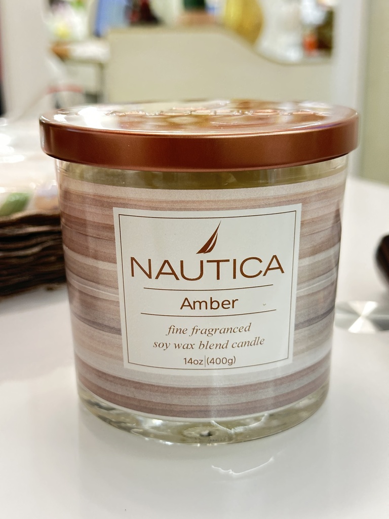 VELA AROMATICA NAUTICA AMBER 10X10CM