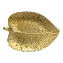 BANDEJA HOJA DORADA PLAST 32X23CM REF:PP46932GJ2