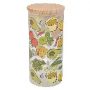 FRASCO DE VIDRIO BOROSILICATO C/TAPA PINO REF:KH00099-1 1.4LT. 11X22CM