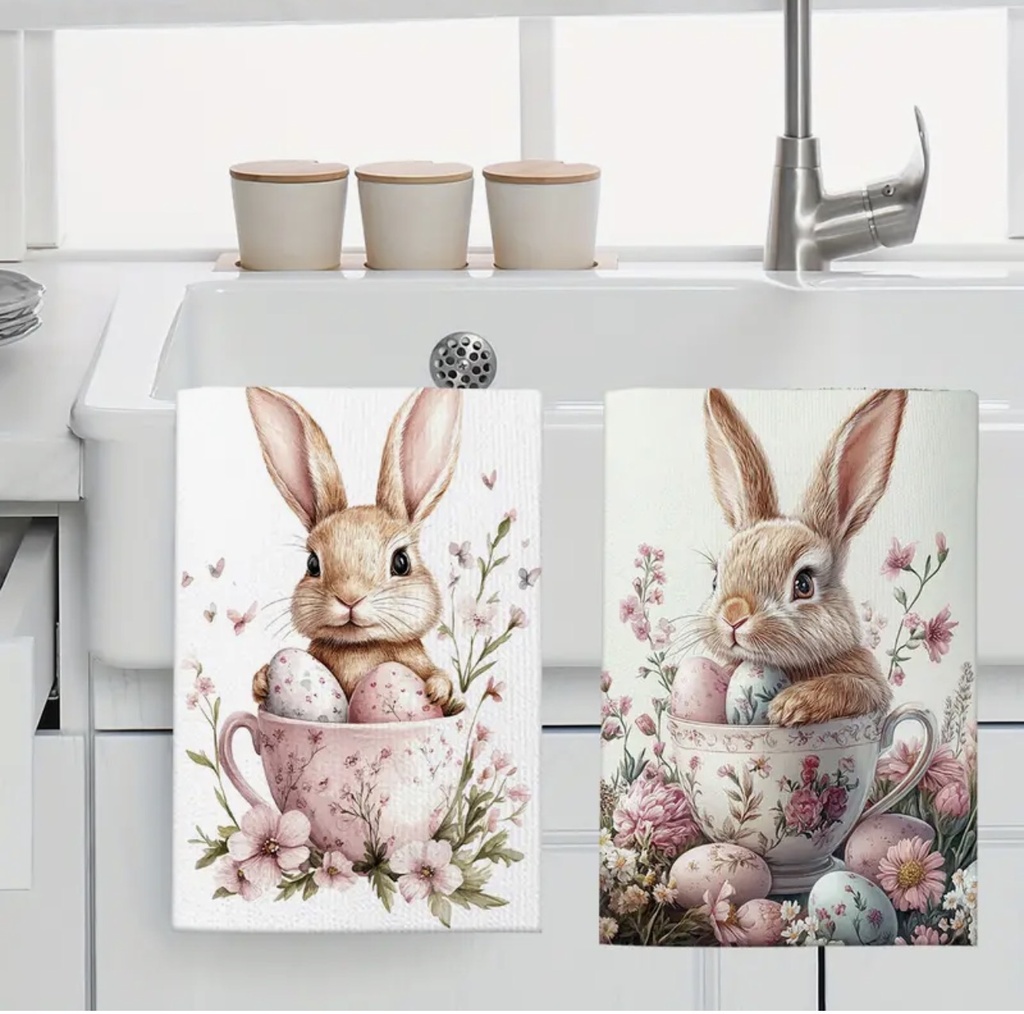 TOALLA DE COCINA CONEJO 60X40CM