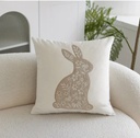 FORRO DE COJIN CONEJO BEIGE 45X45CM