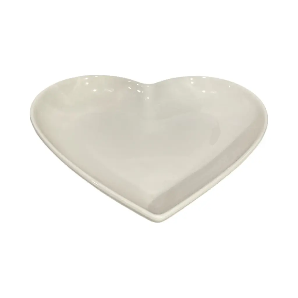 PLATO TENDIDO CORAZON DE PORCELANA REF:55-51 19.5X18.5CM