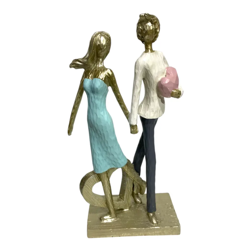 FIGURA DECOR AMOR, POLIRESINA REF:ES28715 12.5X7.5X25CM