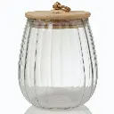 REPOSTERO DE VIDRIO BOROSILICATO C/TAPA BAMBOO REF:HCS75 750ML  