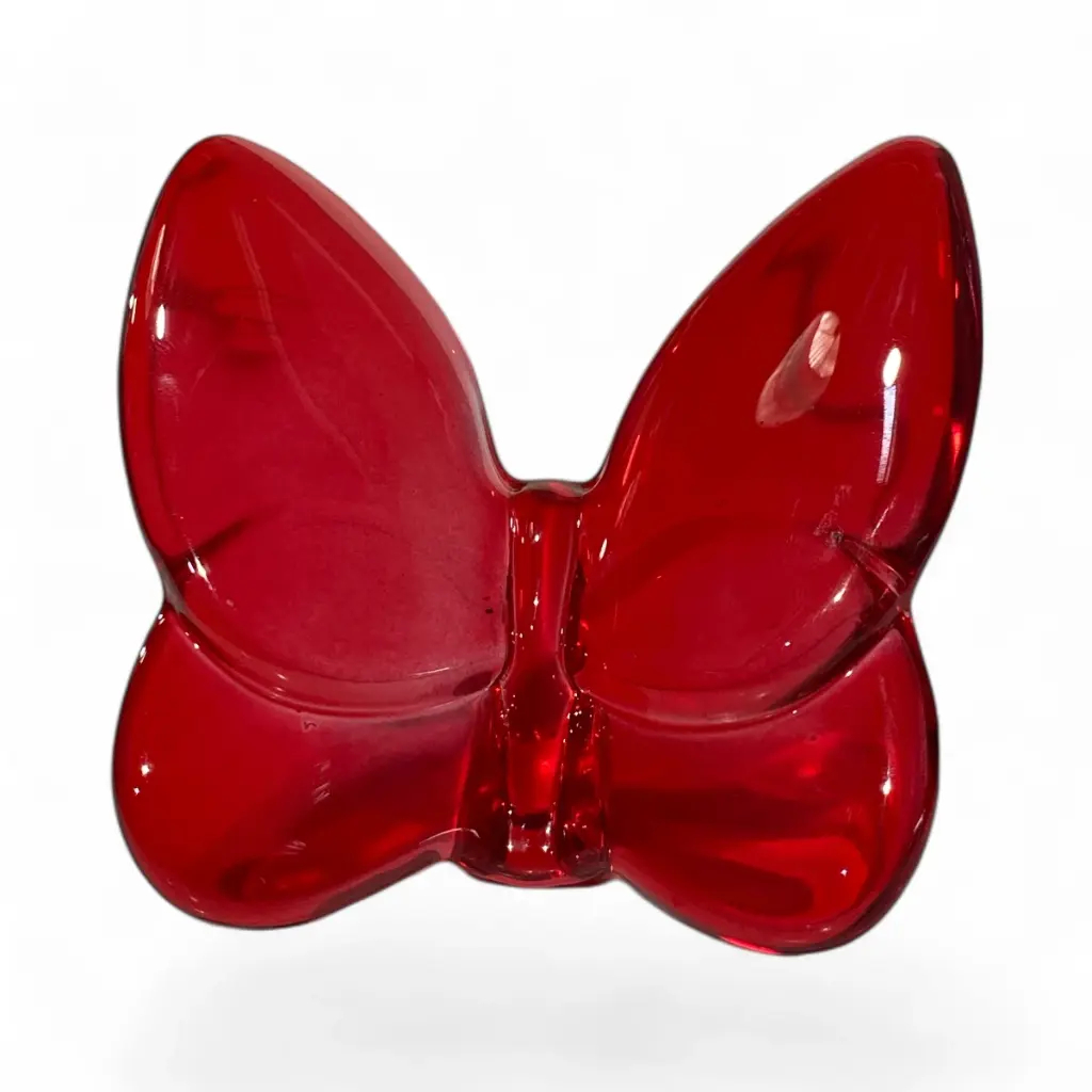 MARIPOSA DE CRISTAL ROJO REF:ES28436 8X8X3.6CM 