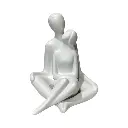 PAREJA BLANCA POLIRESINA 12X12X15CM 