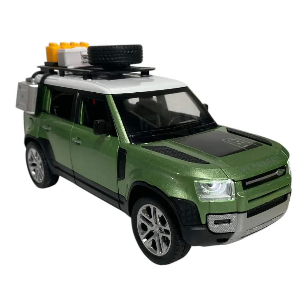 CARRO METALICO DE COLECCION LAND ROVER DEFENDER 1:24 SCALA 21X8X10CM