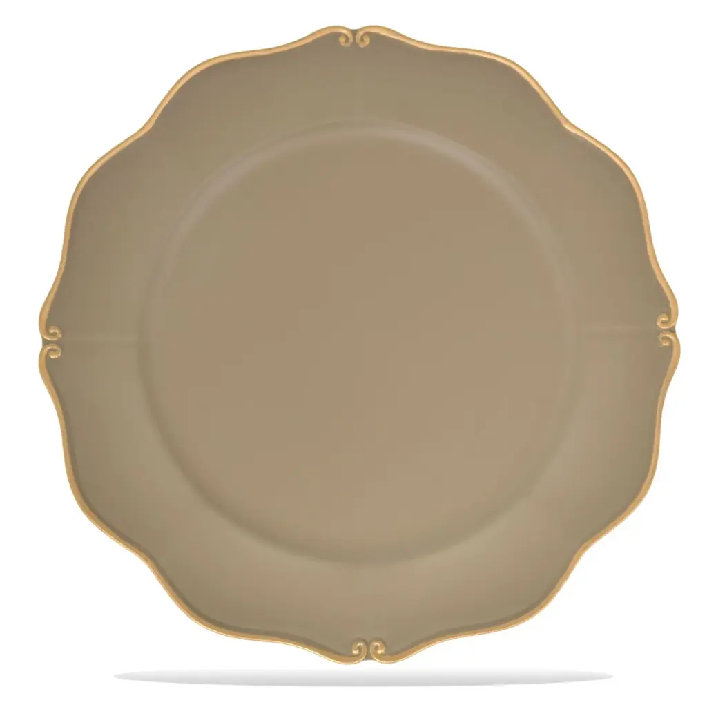 PLATO BASE GREIGE PLAST REF:PP48733PO15M 33CM
