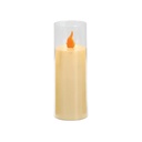 VELA LED CON CANDELABRO, ACRILICA 5X12.5CM