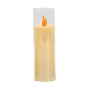 VELA LED CON CANDELABRO, ACRILICA 5X15CM 