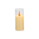 VELA LED CON CANDELABRO, ACRILICA 5X10.5CM 