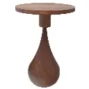 MESA DE MADERA/BASE METALICA REF:ES28276 34X50CM